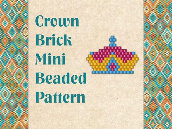 Beaded Pendant Charm Сrown
