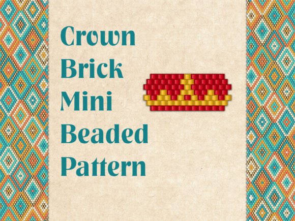 Beaded Pendant Charm Сrown
