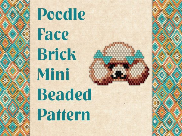 Beaded Poodle Face