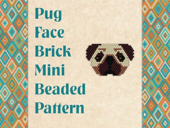 Beaded Pug Face