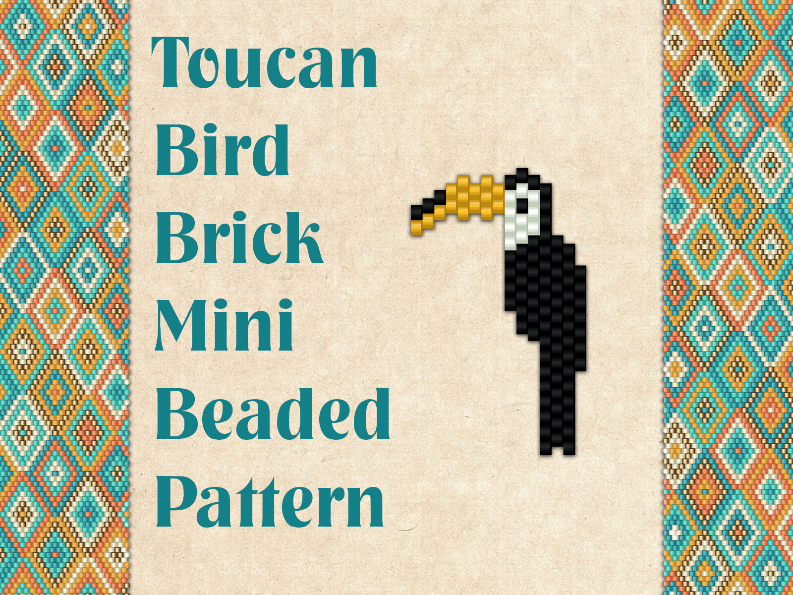 Beaded Toucan Bird