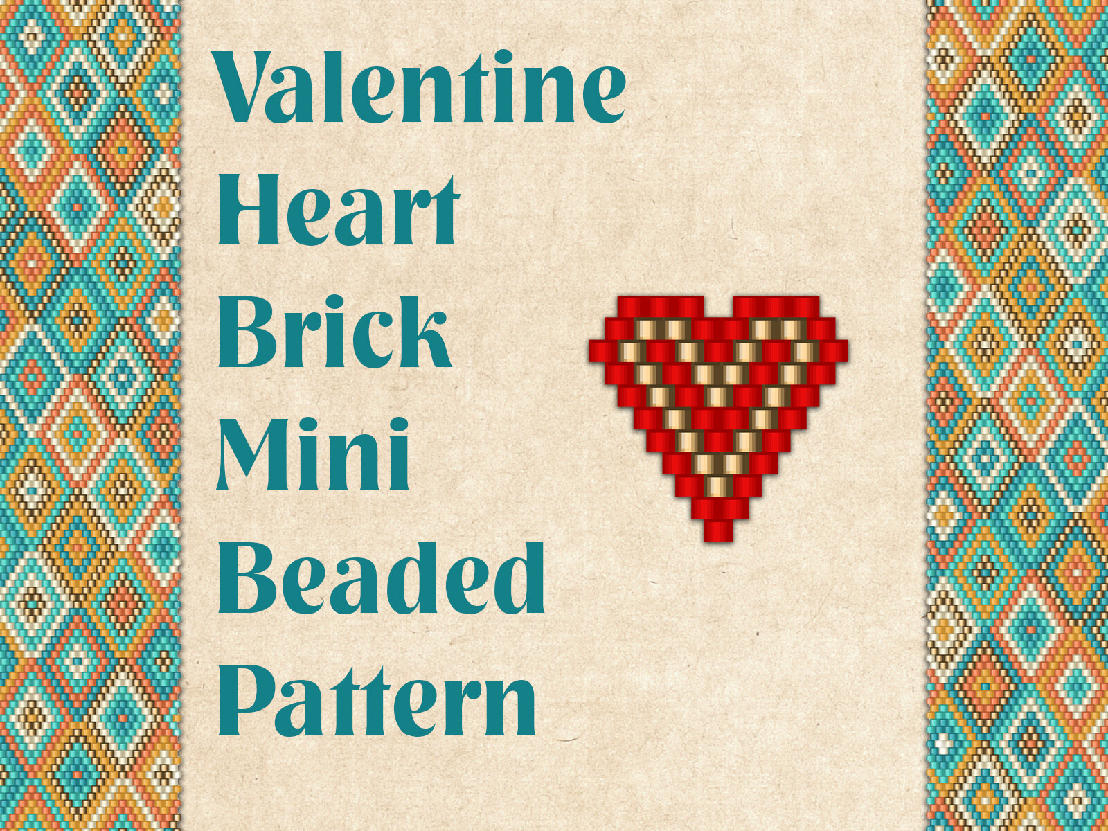 Beaded Valentine Heart