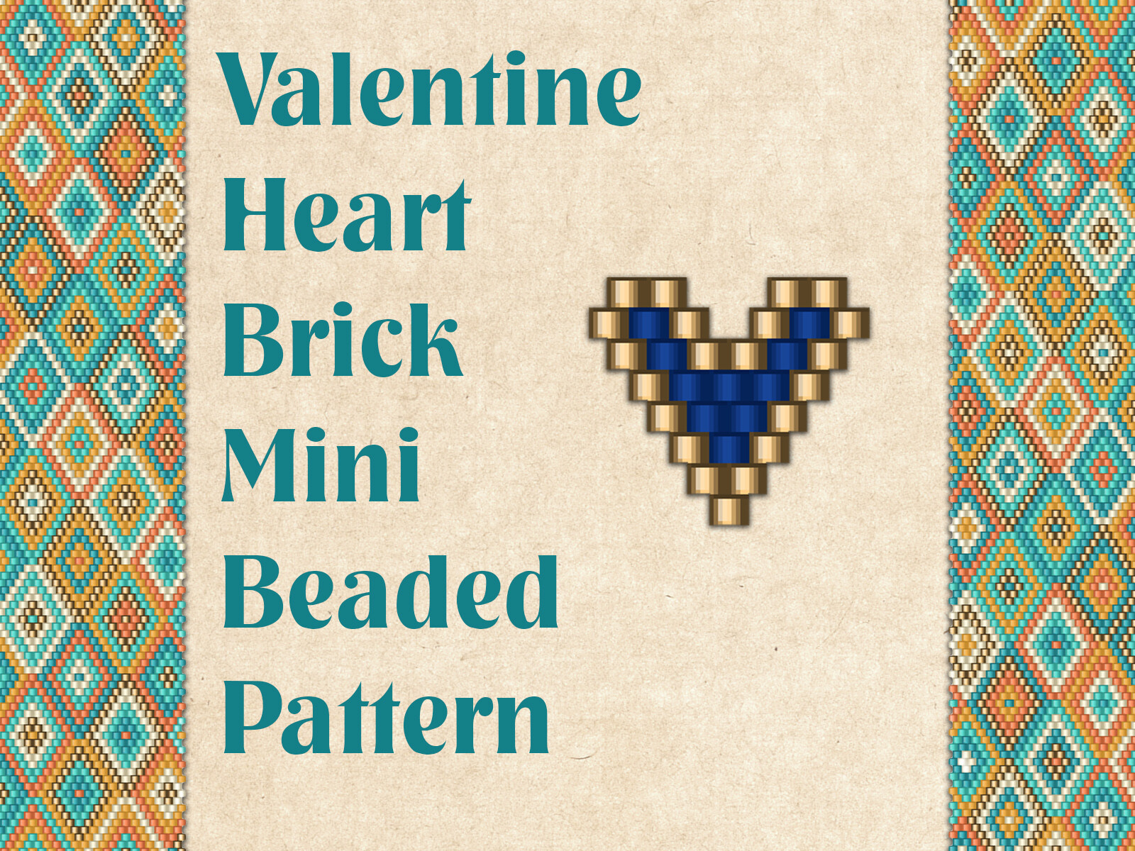 Beaded Valentine Heart