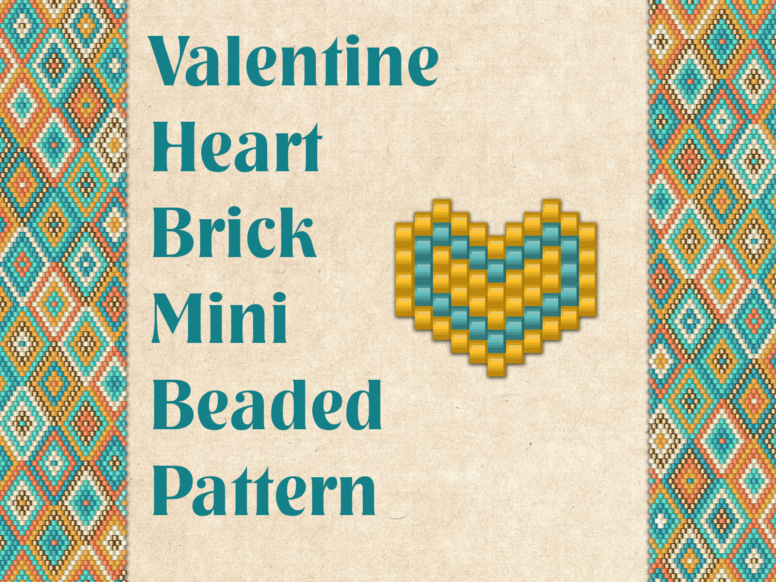 Beaded Valentine Heart