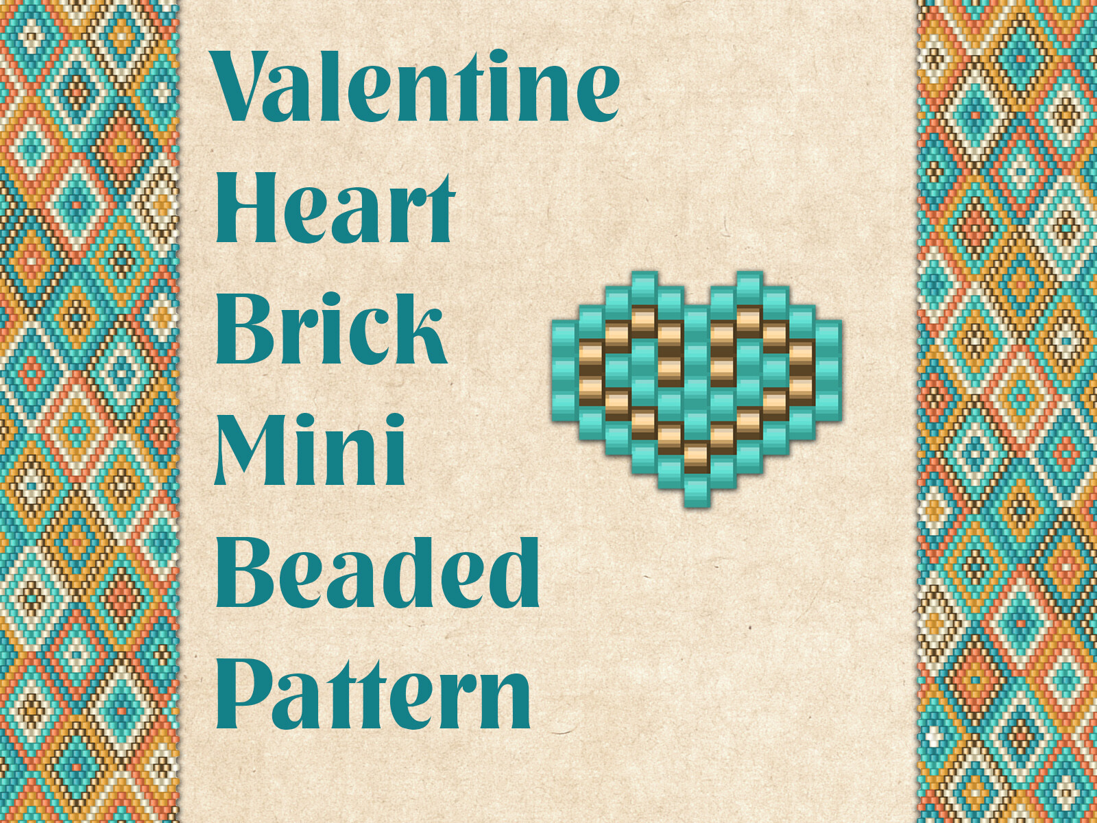 Beaded Valentine Heart