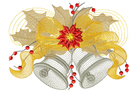 Bells Embroidery Design