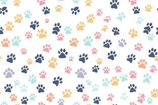 Cute Colorful Paw Print Pattern Graphic by Sun Sublimation · Creative ...