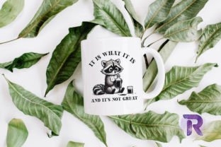 Funny Raccoon Sublimation Bundle Graphic by Revelin · Creative Fabrica
