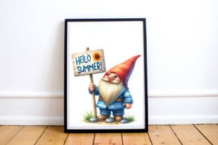 Gnomes Hello Summer Sign PNG Sublimation Graphic by CitraGraphics ...