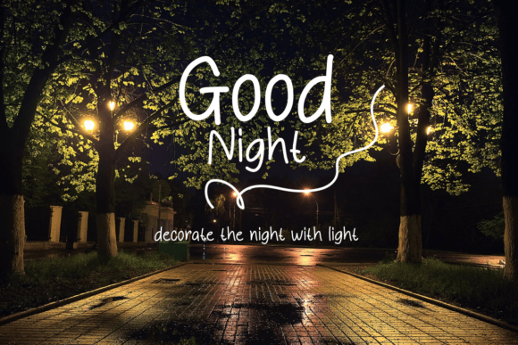 Good Night Font - Preview 3