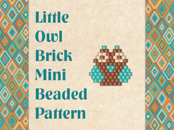 Mini Beaded Owl Charm