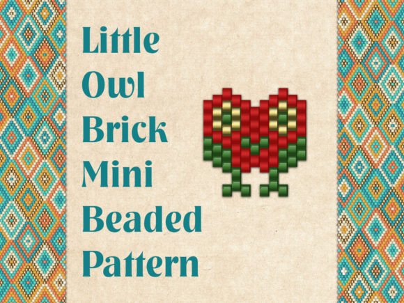 Mini Beaded Owl Charm