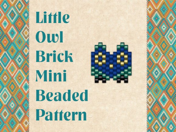 Mini Beaded Owl Charm