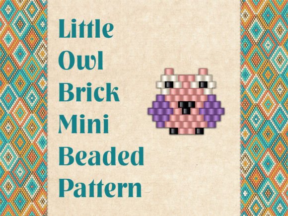 Mini Beaded Owl Charm