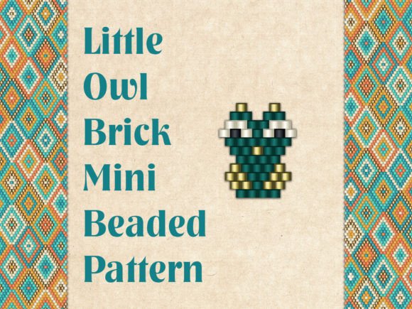 Mini Beaded Owl Charm