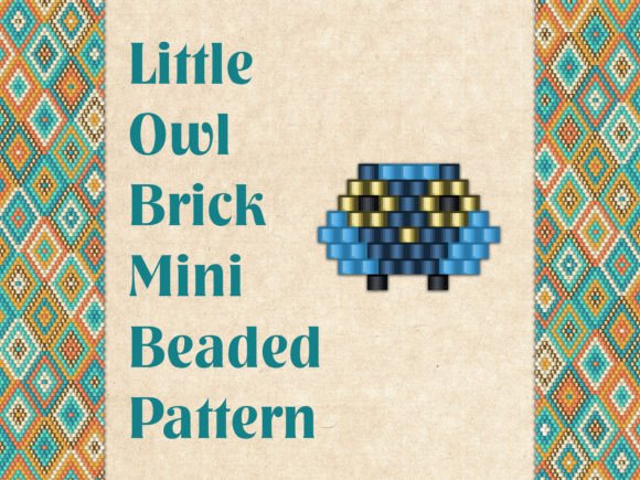 Mini Beaded Owl Charm