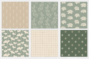 Sage Floral Digital Paper Set Graphic by BrandiLeaDesigns · Creative ...