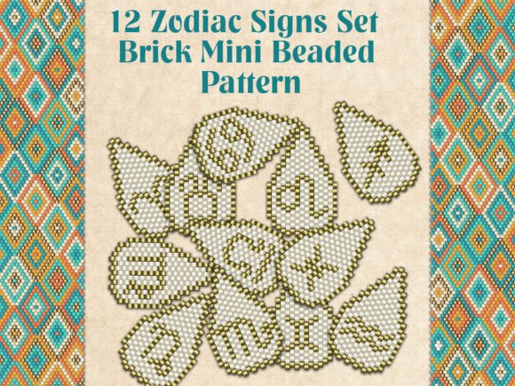 12 Zodiac Signs Set