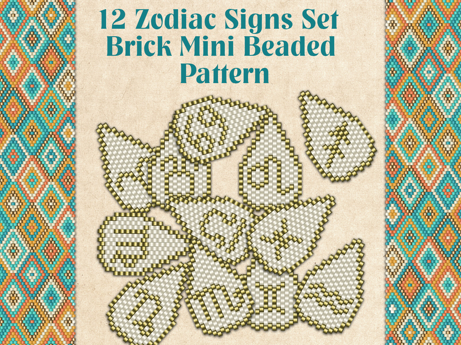 12 Zodiac Signs Set