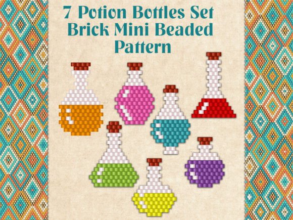 7 Potion Bottles Set
