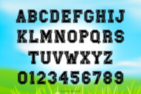 B Sporty Baseball Font - Preview 1