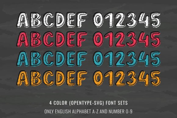 Back to School Font - Preview 1