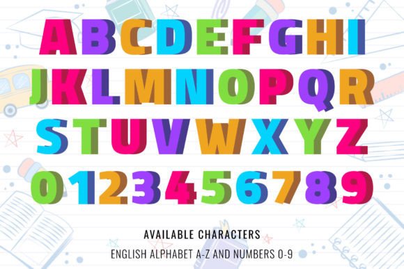 Back to School Font - Preview 3