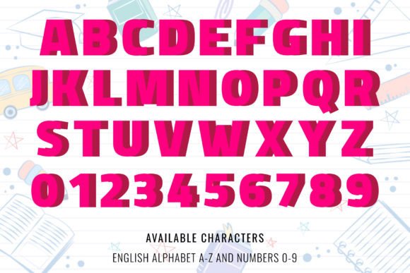 Back to School Font - Preview 4