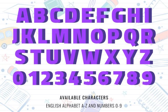Back to School Font - Preview 5