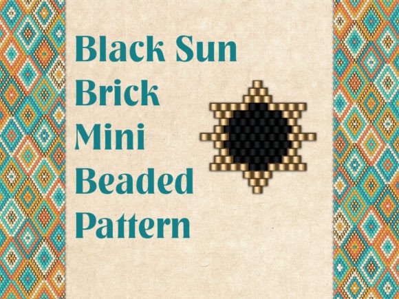 Beaded Black Sun