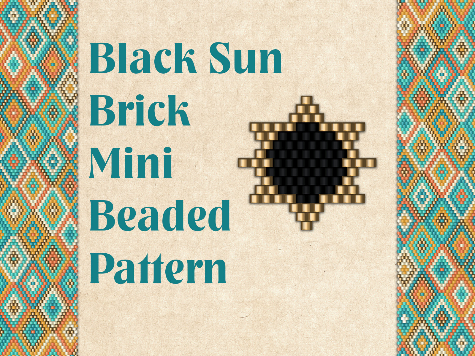Beaded Black Sun