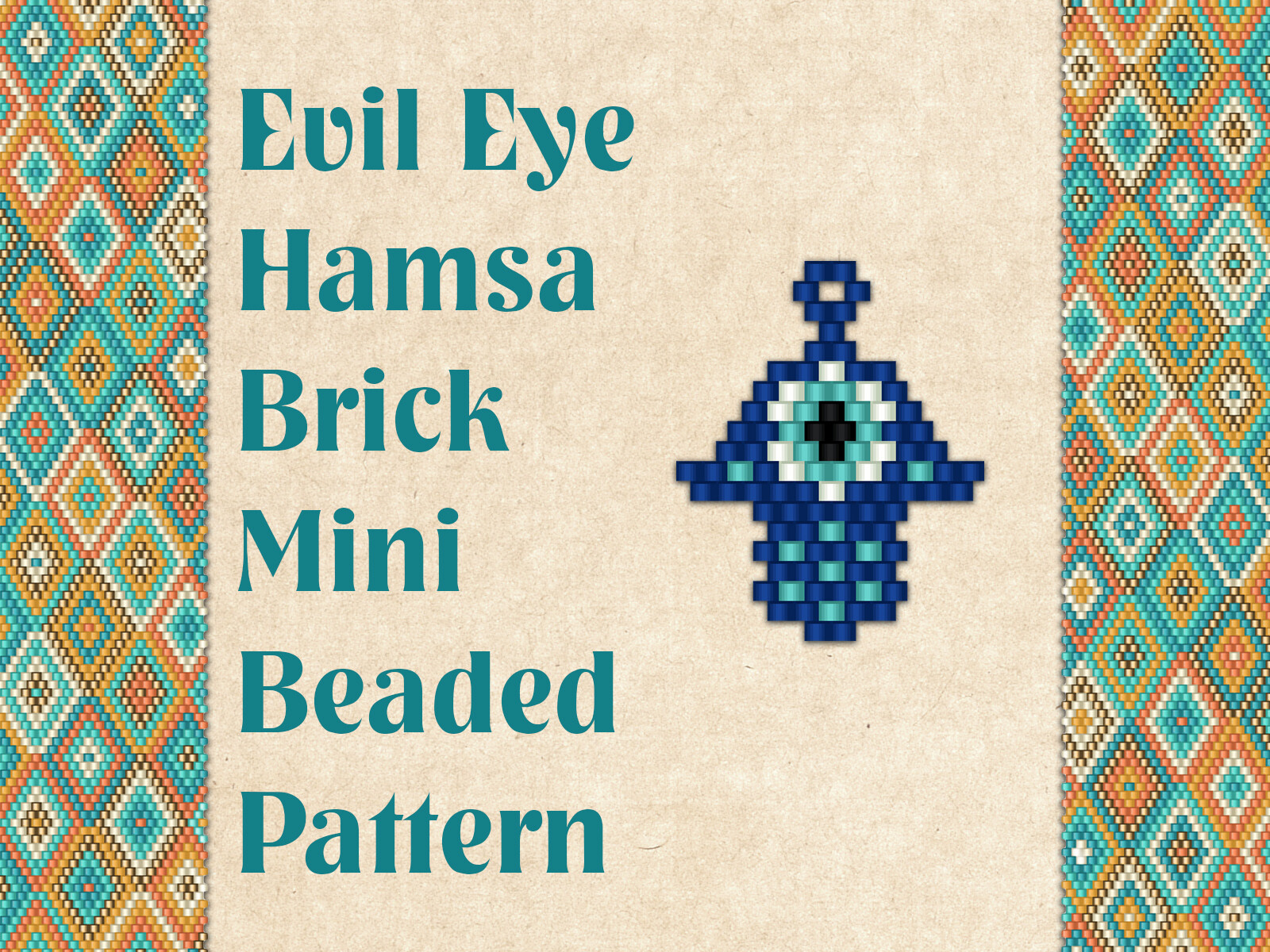 Beaded Evil Eye Hamsa