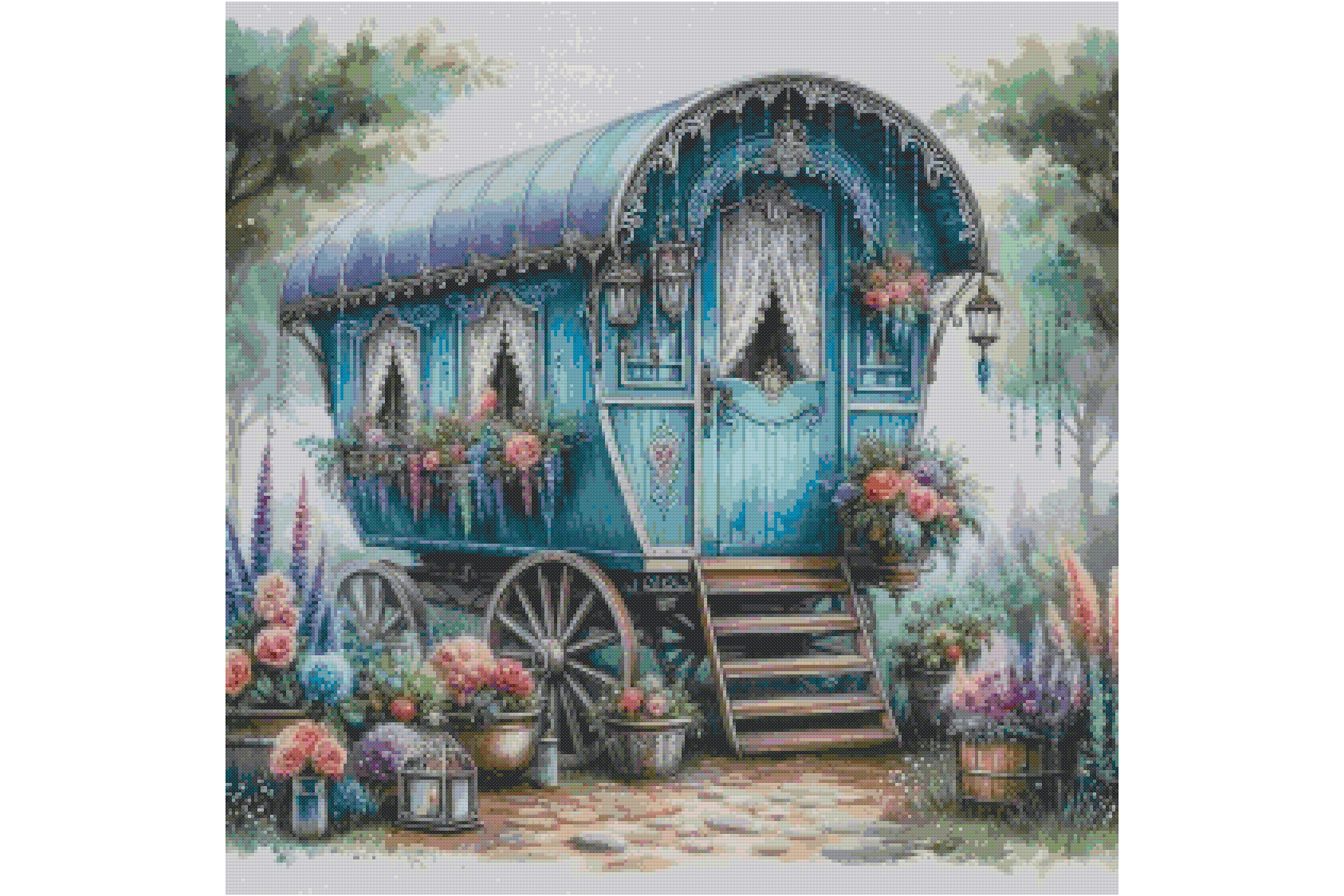 Caravan Counted Cross Stitch Patterns