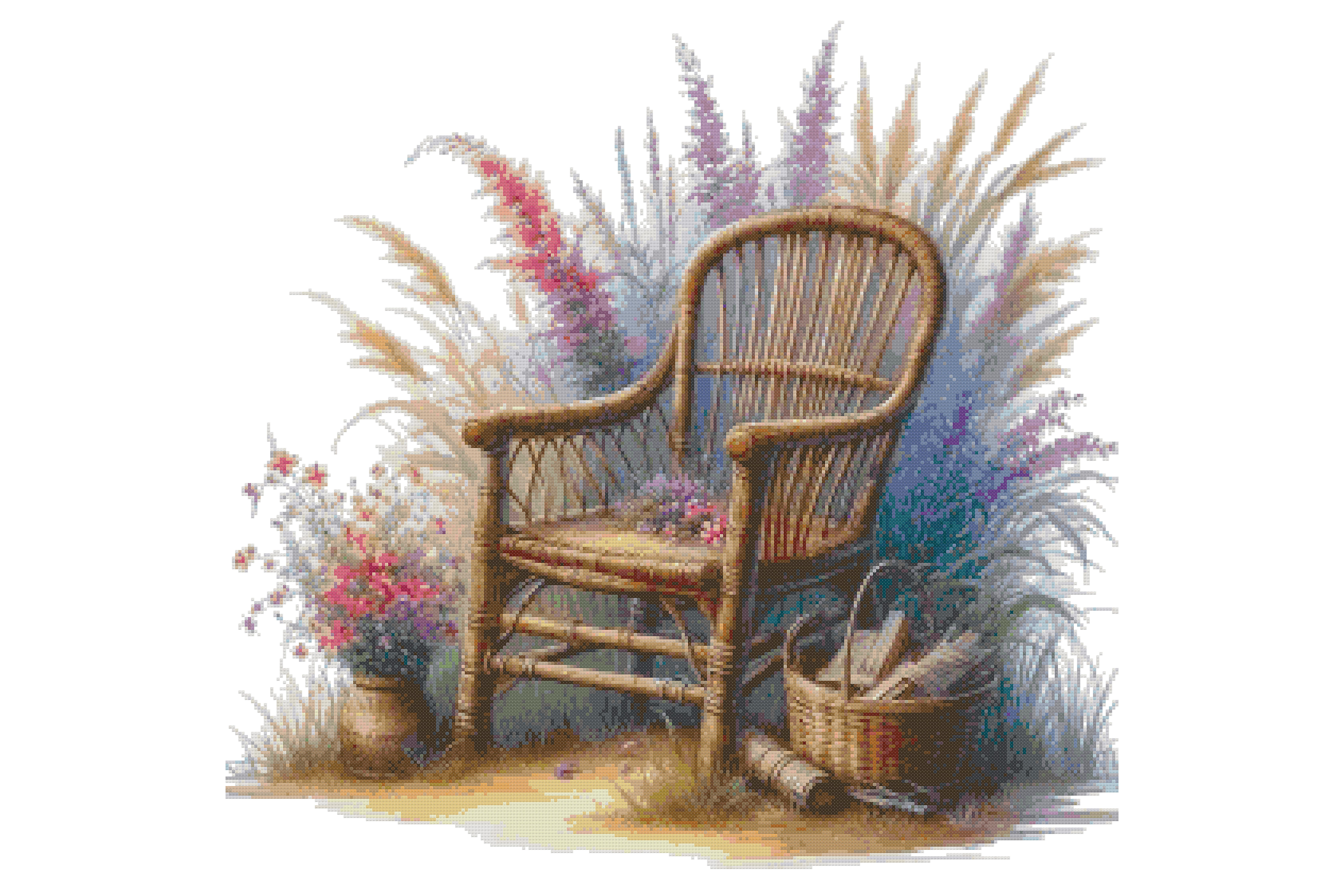 Chair Counted Cross Stitch Patterns