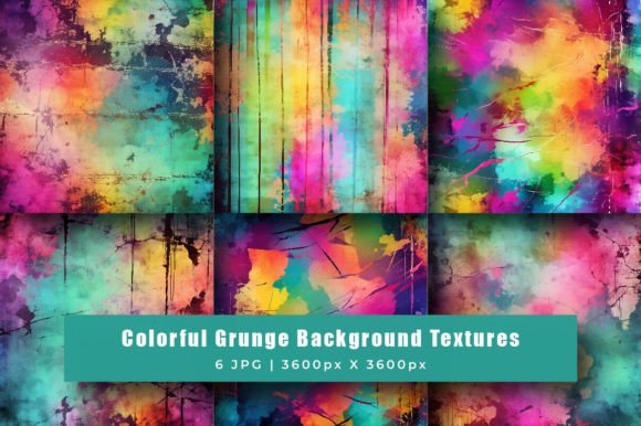 Colorful Grunge Background Textures