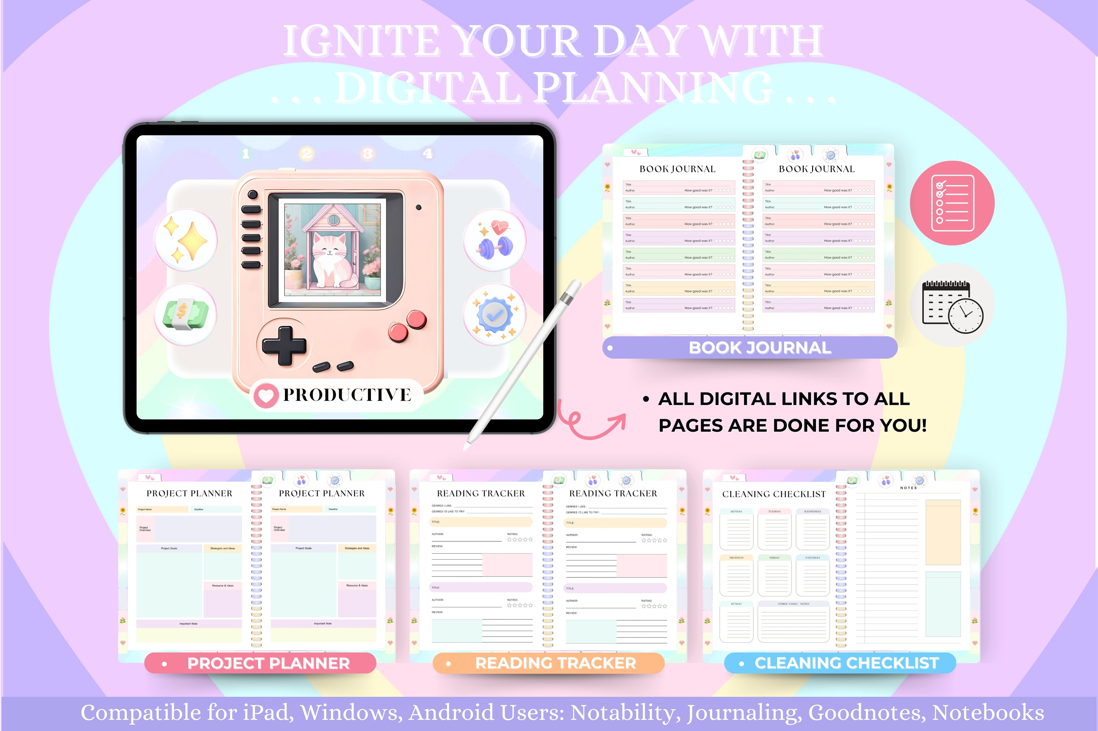 Digital Planner for Ipad, Goodnotes Graphic by Tas Creative Studio ...