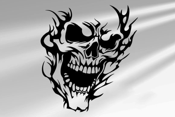 Evil Skeleton SVG, Skull SVG