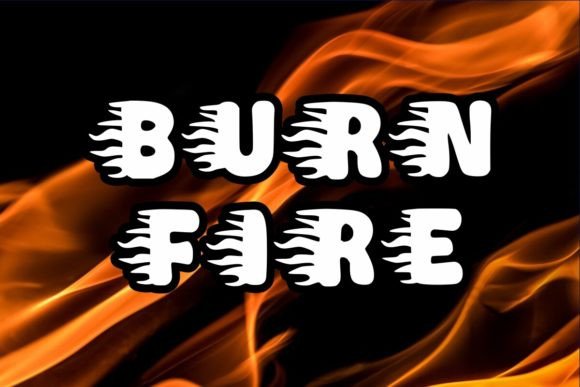 Fire Blaze Font - Preview 1