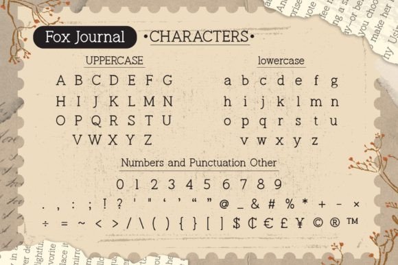 Fox Journal Font - Preview 6
