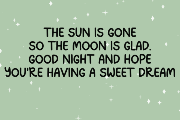 Good Night Font - Preview 1