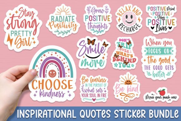 Inspirational Quotes Sticker Bundle
