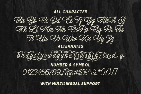 Mathams Walter Font PNG with transparent background - Preview 4