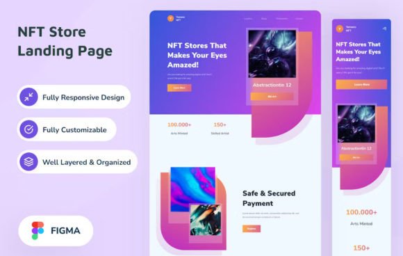 NFT Store Landing Page