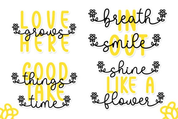 Rose Mary Duo Font PNG with transparent background - Preview 3