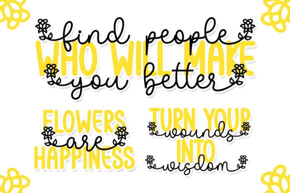 Rose Mary Duo Font PNG with transparent background - Preview 4