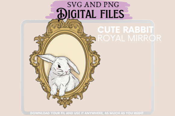 Royal Vintage Mirror Rabbit
