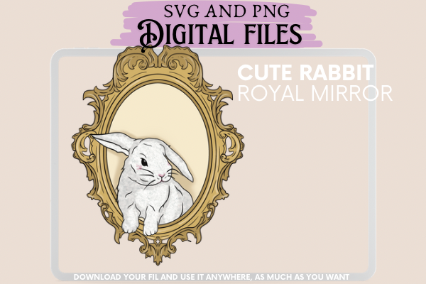 Royal Vintage Mirror Rabbit