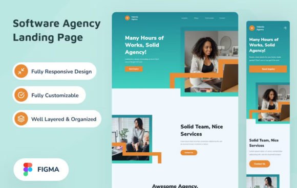 Software Agency Landing Page