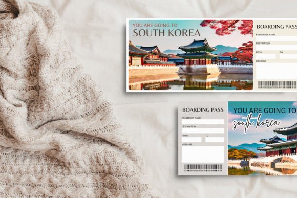 South Korea Trip Surprise Gift Ticket
