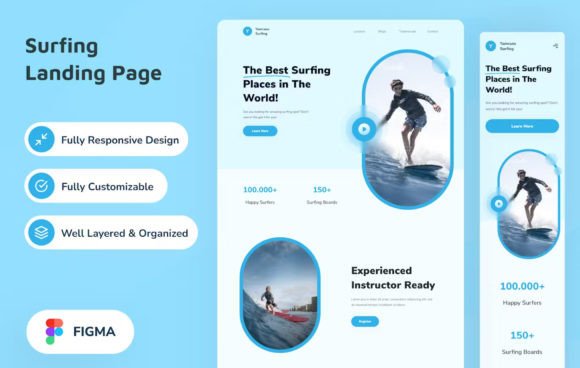 Surfing Landing Page